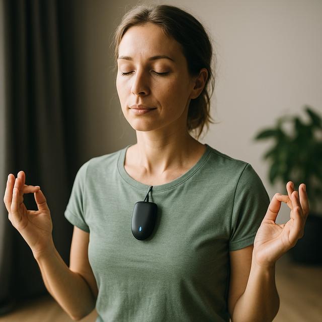 Image of person being mindful to reduce stress
